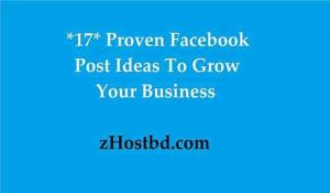 Facebook post ideas for business